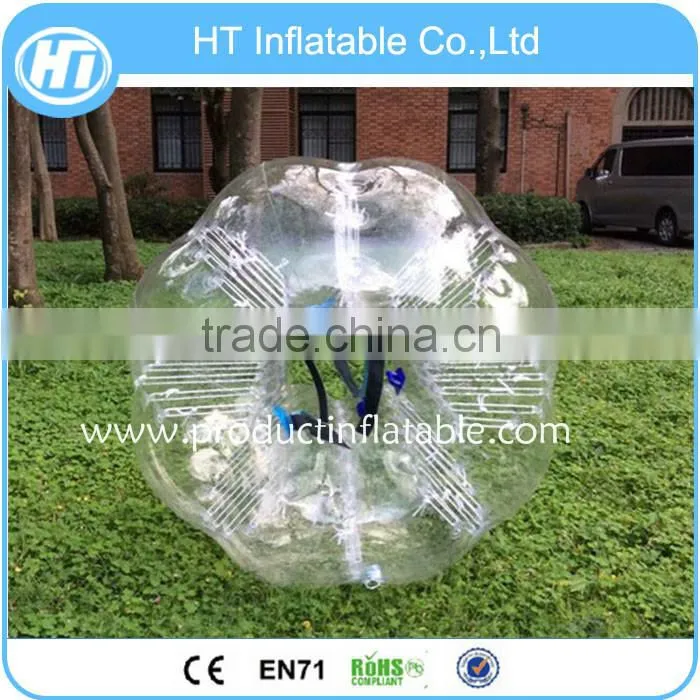 TOP Quality 0.8mm PVC/TPU Adults Bubble Ball Suit, Body Zorb Ball, Loopyball
