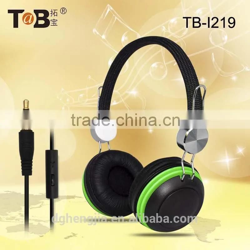new products in 2015 wired headphone factory, headphone with microphone