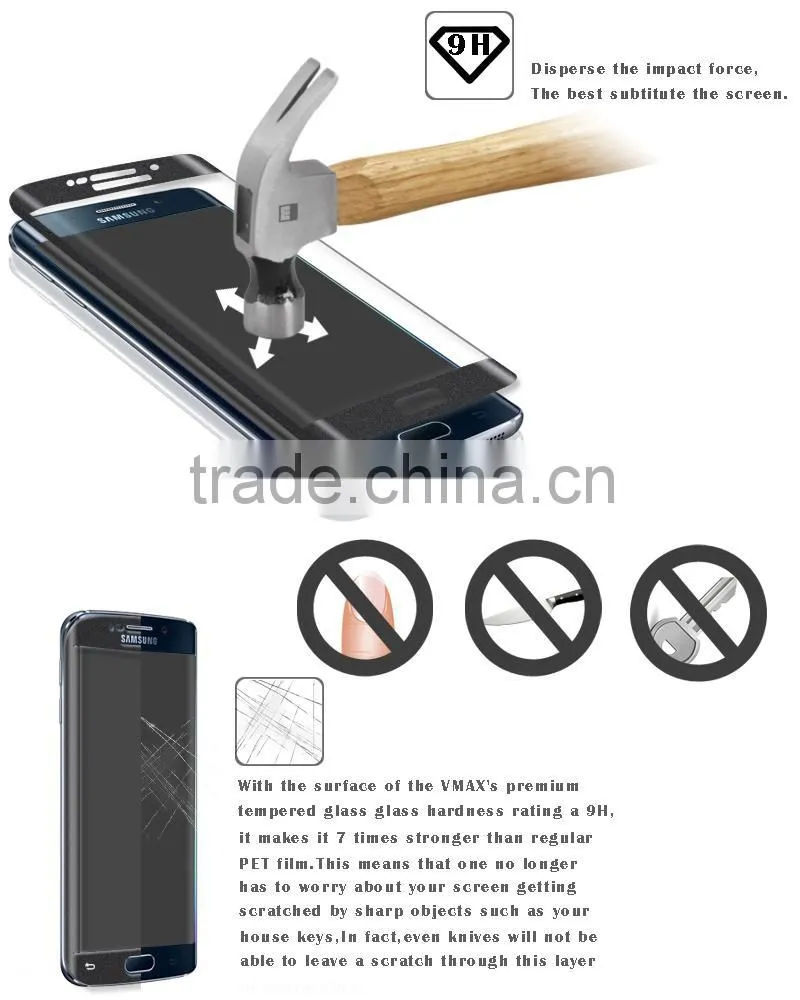 hot product 9H 3D full cover glass screen protector for iphone6