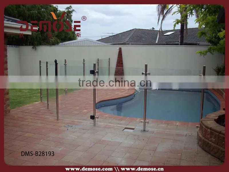 glass swimming pool railing cost