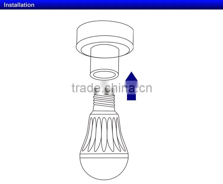AC85-265V E27 / B22 PBT LED Bulb Light 7W