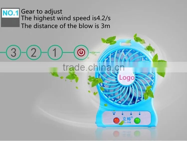 Best gift and price portable mini fan rechargeable fan with battery