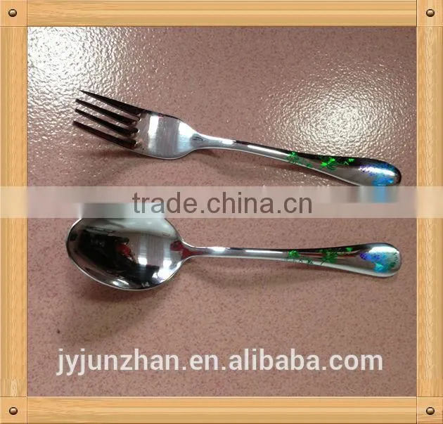 Spoon knife forks set of stainless steel material made by Junzhan factory directly and sell in factory price