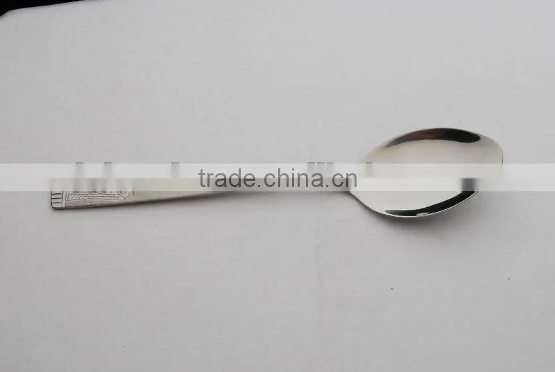 Jieyang salad Serving Spoons of plain handle with high quality and low price