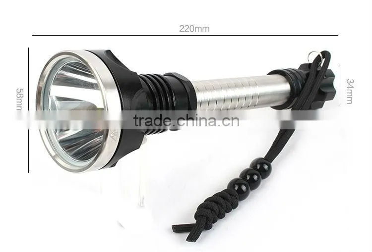 GOREAD Y20 High bright rechargeable stainless steel XML-T6 5 mode 10W led flashlight torch