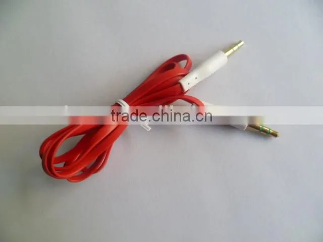 hot sale high quality colorful flat DC 3.5 cable