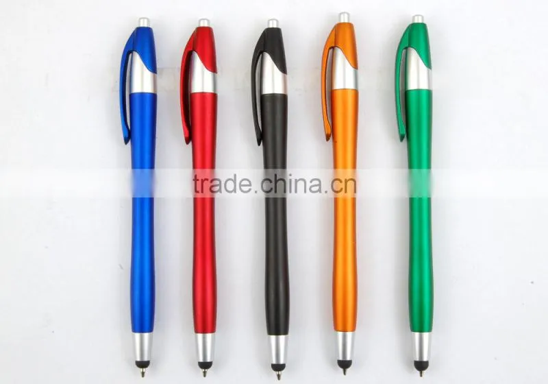 Click Style Contour Ballpoint Pen Blue Rubber Grip 2015 New