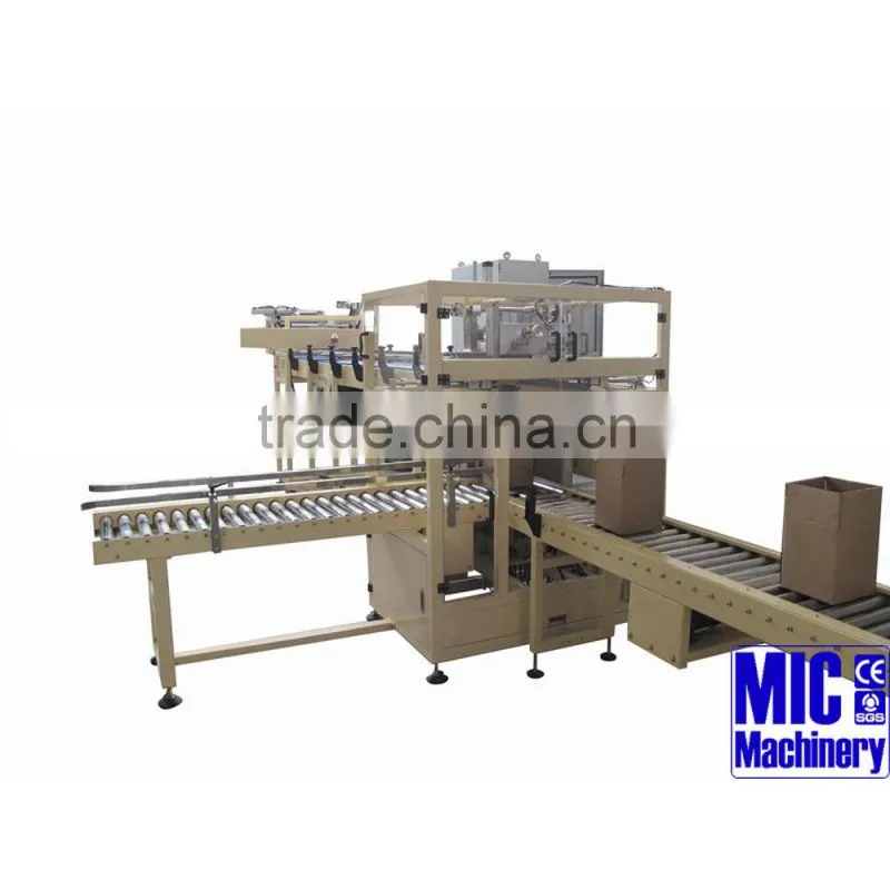 MIC-hot sale best quality automatic carton box packing machine cartooning machine bottle cartooning line