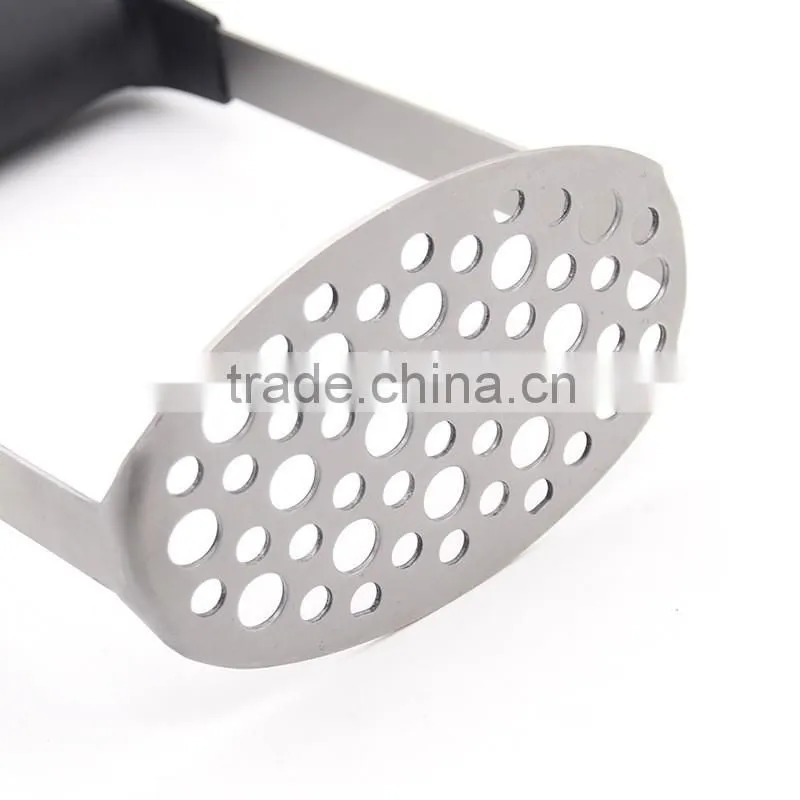 Heavy Duty Stainless Steel Potato Masher Smooth Potato Masher