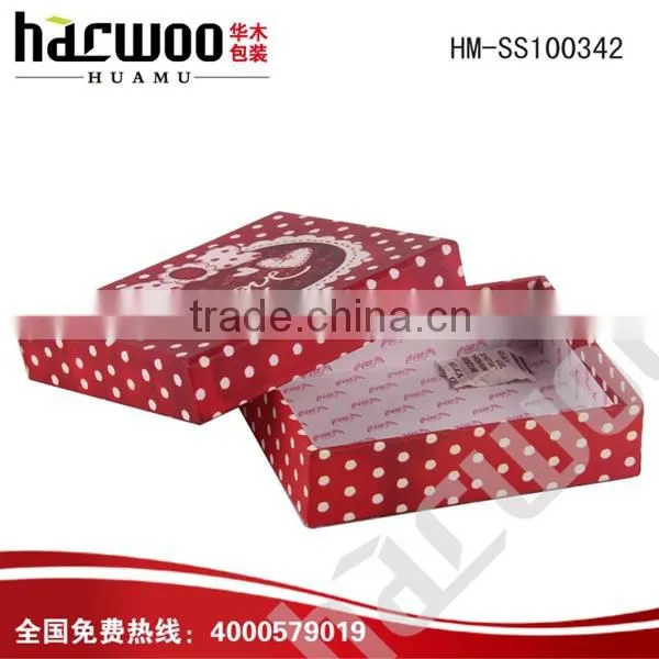 Colorful pinted cardboard paper T-shirt packing box