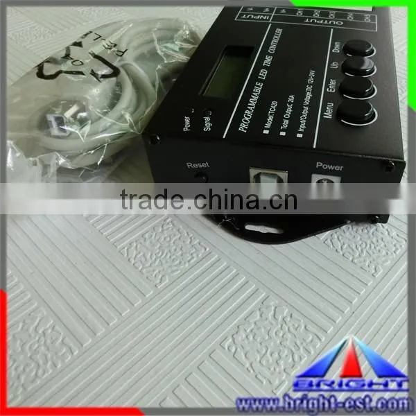 DC12-24V USB Port TC420 Programmable LED Time controller with 5 channel