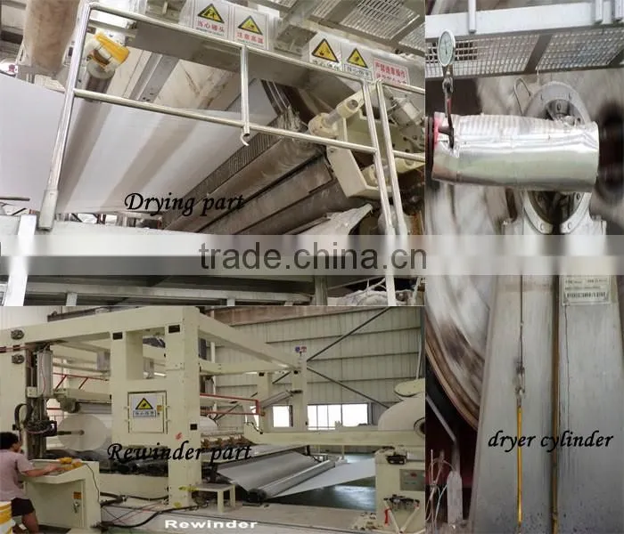 Tissue paper mill machinery/ price of paper mill