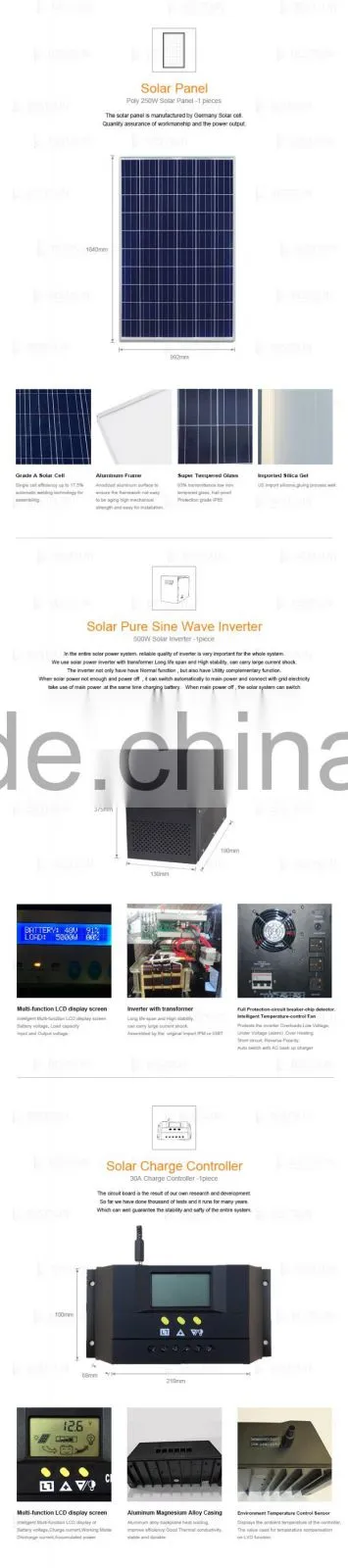 portable 500wHome use solar energy product