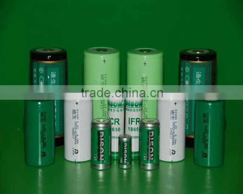 All types Ni-cd ni-mh li-ion rechargeable batteries cells