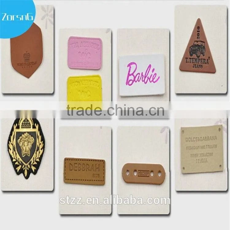 Branded Logo Synthetic PU Custom Leather Jacket Patches