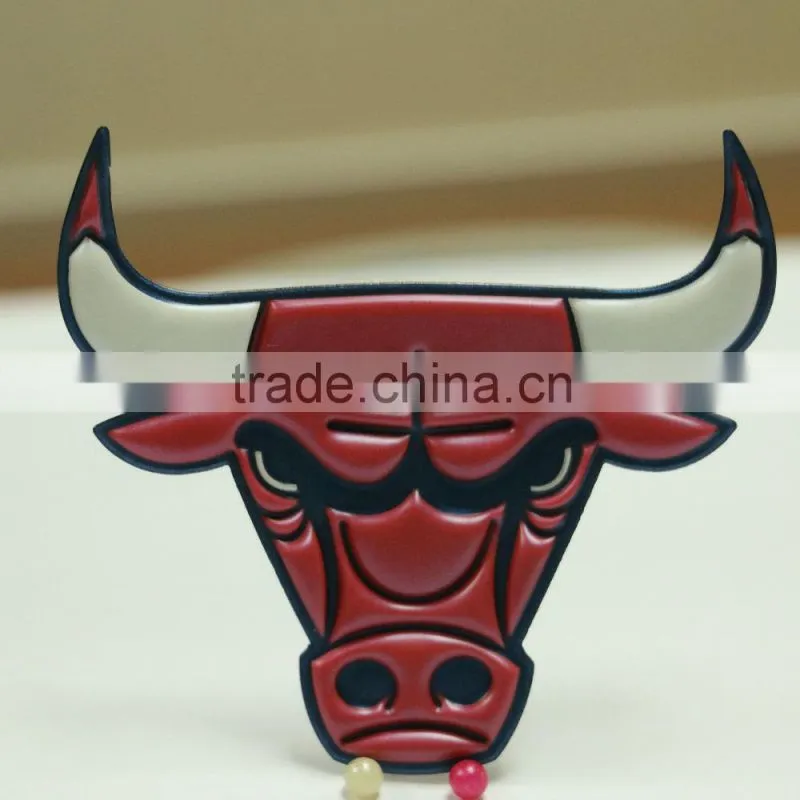 high quality cheap 2D or 3D custom rubber soft PVC velcro patch no minimum order