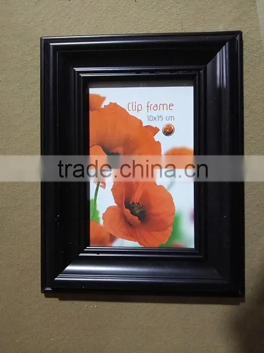 Wall mounted classic plastic picture frame PS photo frame