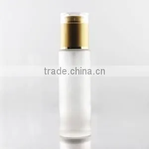 acrylic glass lotion bottle with white press pump guanghzou manufacturer