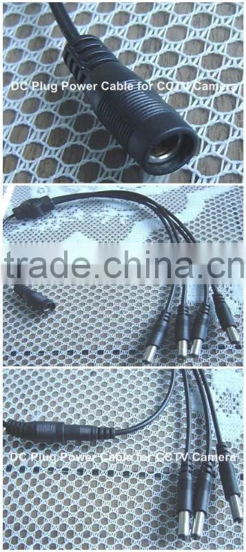 DC 1 to 4 Power Cable for CCTV Camera