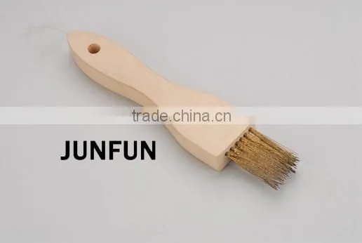 beavertail wooden handle detail upright wire brush