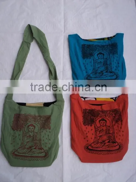 buddha ethnic bags printed