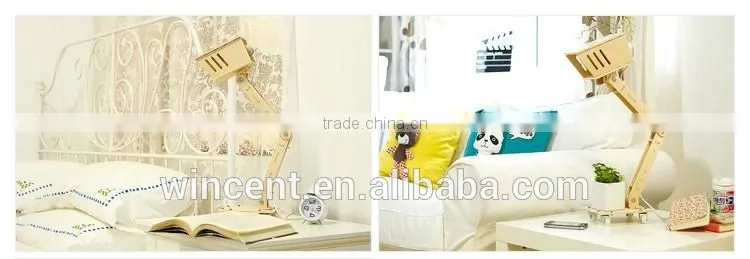 Drawing Handmade Wood Assembly Table Lamp
