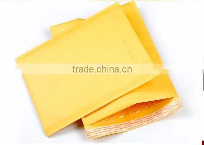 Yellow kraft paper, bubble envelopes, bubble pad
