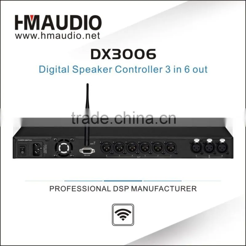 Stylish Sound management system 3 ins and 6 outs processor