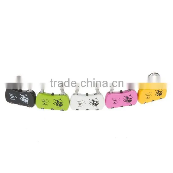 High quality fashion mini security combination lock suitcase bag combination lock