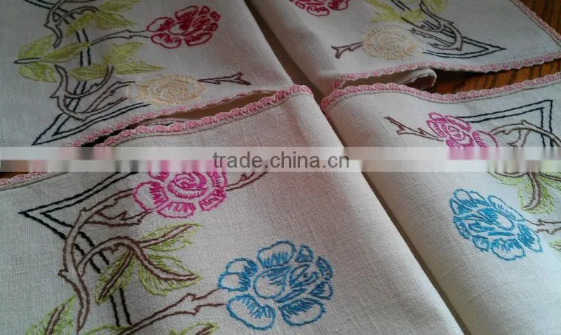 VINTAGE EMBROIDERED TABLE/DRESSER RUNNERS