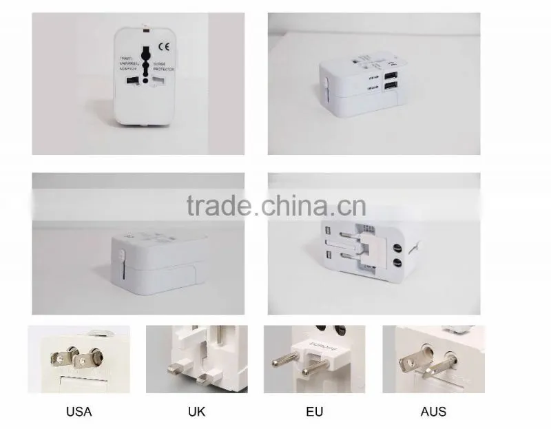 5V 2.1A electrical plug quick charger dual usb