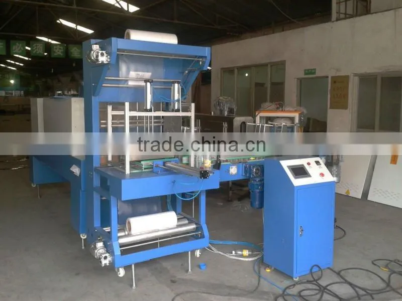 Automatic Shrink Wrapping Packing Machine/ plastic film wrap shrinking packaging machine/ automatic bottle packing machine