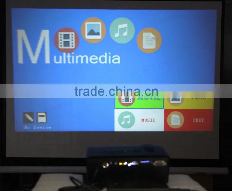 2015 Newest LED projector Mini Pico portable Projector TV AV VGA USB & SD with VGA HDMI Home Theater Projectors projeto