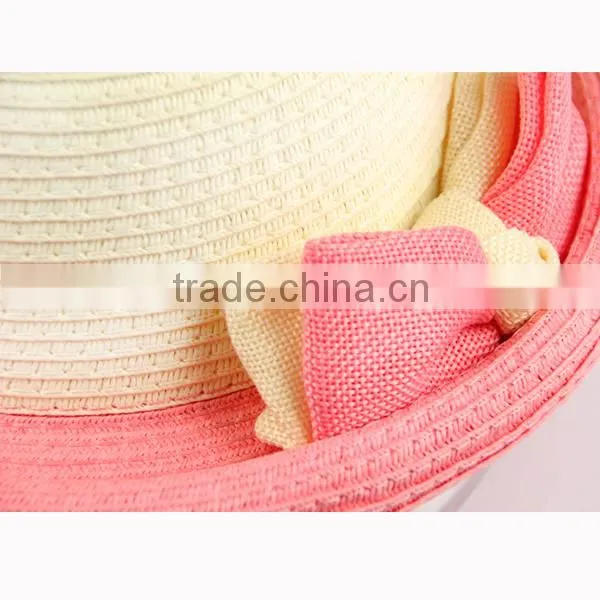 Fashion Design Straw Hats/Straw Roll Brim Hats Straw Hats to Decorate