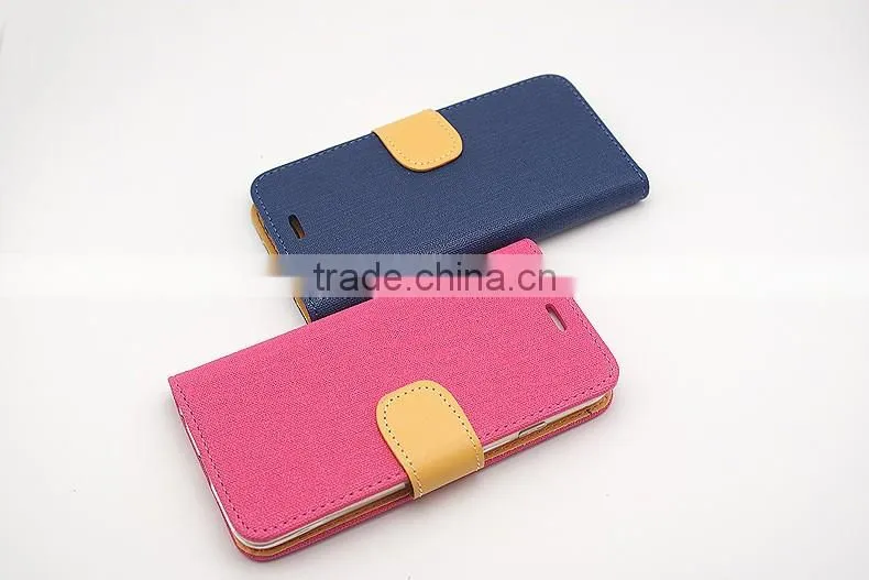 Card Holder+Wallet Plain Colorful Leather Flip Case For Huawei Ascend G700