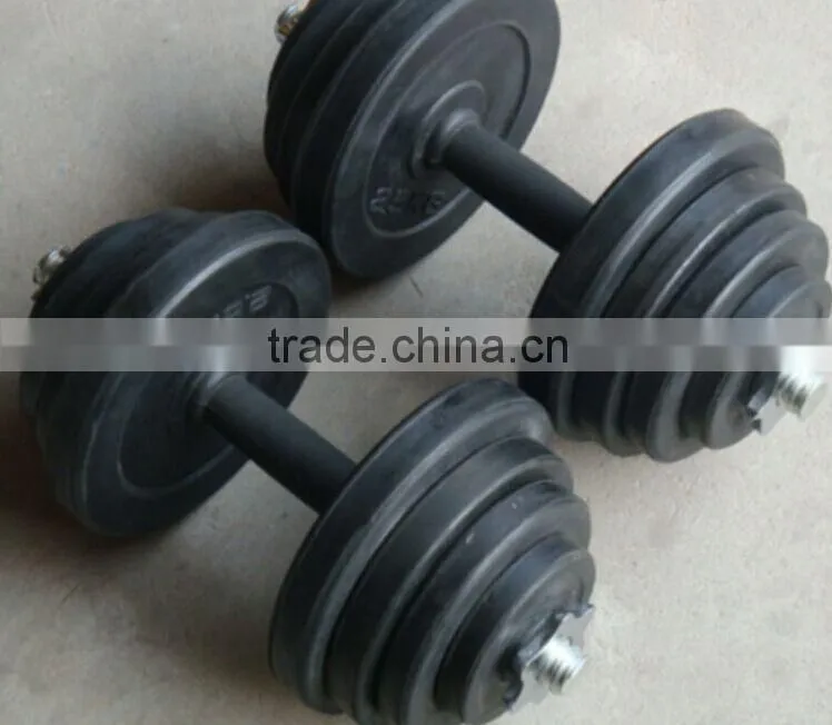 10KG15KG20KG25KG30KG pvc rubber dumbbell /barbell set