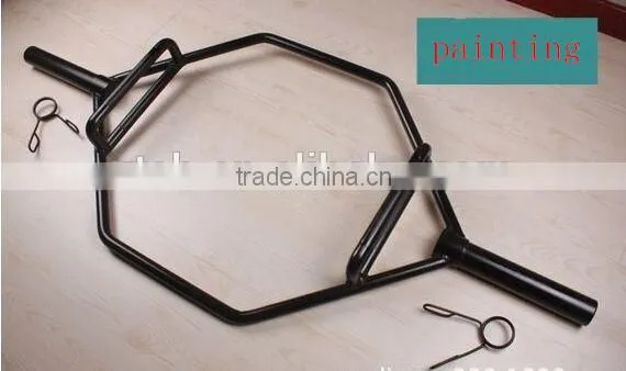 Olympic weightlifting barbell hex trap bar