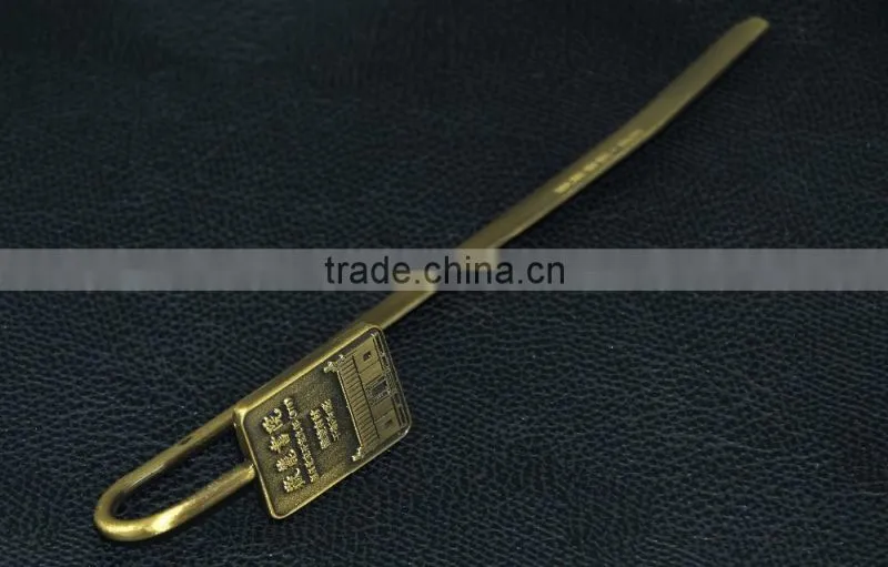 promotional metal bookmarks with custom logo for library