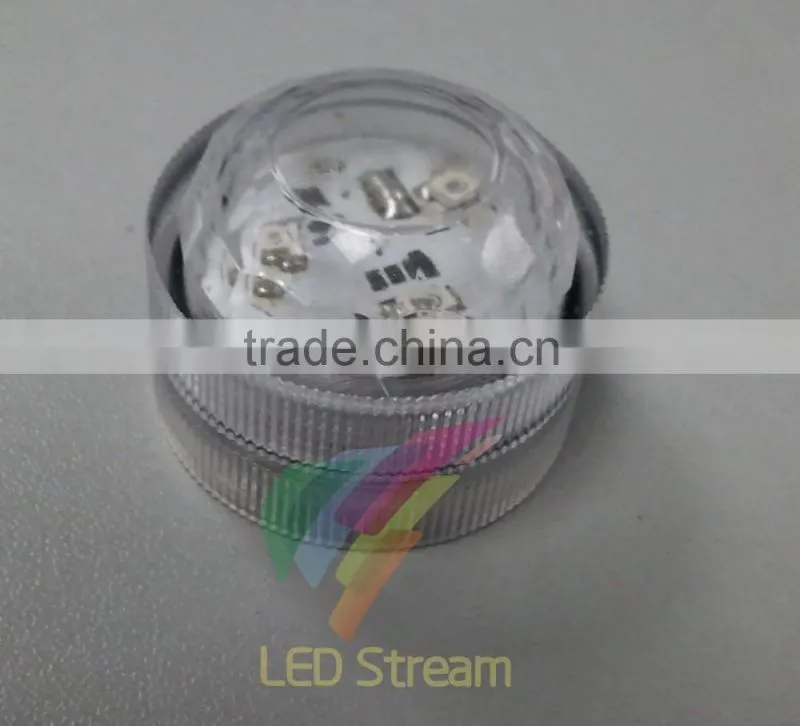 Mini Waterproof Diamond Tea Light Submersible Lamp For Christmas Holiday Wedding Party Swimming Pool 2 X CR2032 Battery