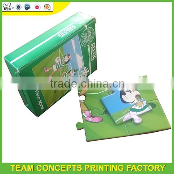 12pcs custom kids mini jigsaw puzzle games