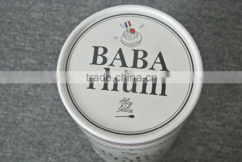 high-end eco-friendly paper round tea box