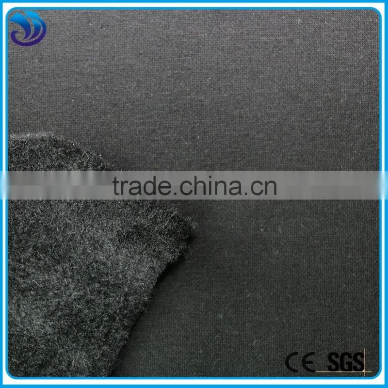polyester cotton knit brushed fabric for garment's