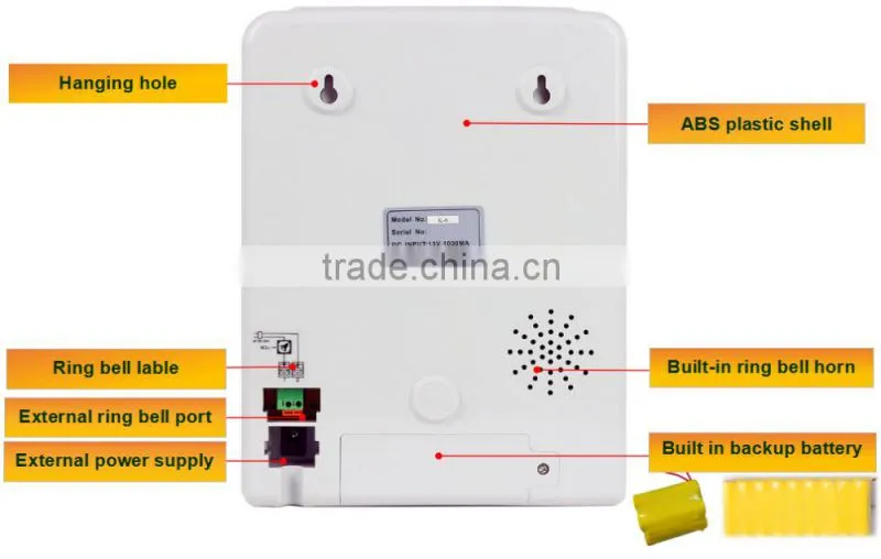 LCD display card punch time clock/card punch time clock machine