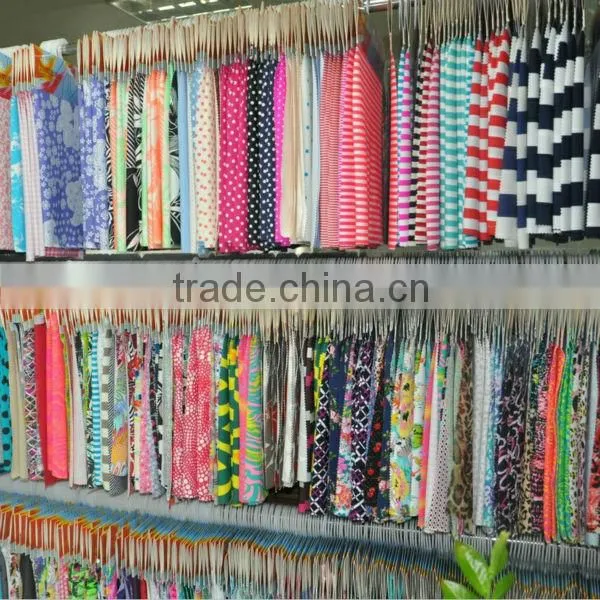 printed swimwear fabric/foil print lycra fabric