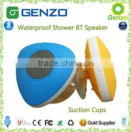 Hot sale Triangle shape Sucking IPX4 Mini Waterproof Bluetooth Speaker