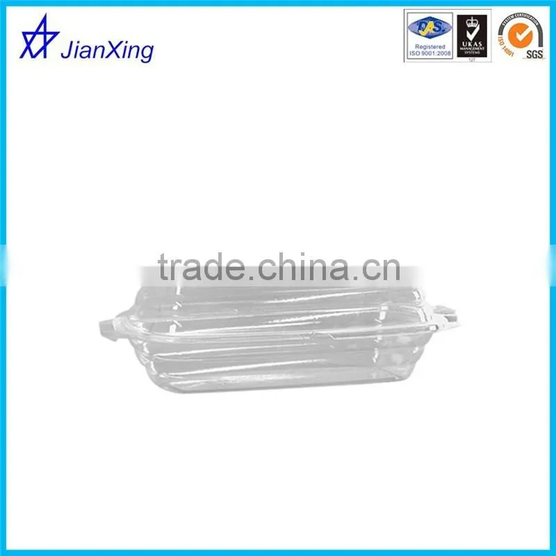 Clear Plastic Banana Split Dish with Lid
