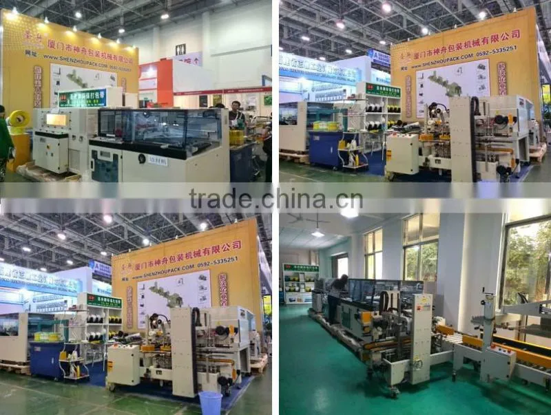automatic PE film shrink wrapping machine/PE shrinkable film sleeve shrink wrapping machine
