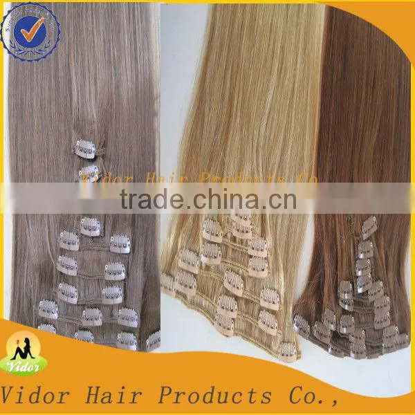Hot! Full Cuticle Wholesale Virgin Brazilian Clip In Hair Extensions