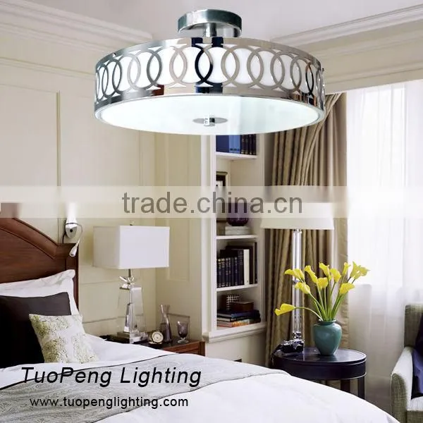Modern indoor round simple-style glass ceiling lamp