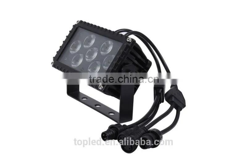 7PCS 3W RGB 3in1 Outdoor DMX 512 LED Flood Light